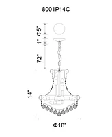Cwi Lighting Empire 6 Light Mini Pendant
