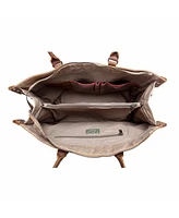 Tsd Brand Stone Creek Waxed Canvas Tote Bag