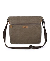 Tsd Brand Valley River Canvas Messenger Bag