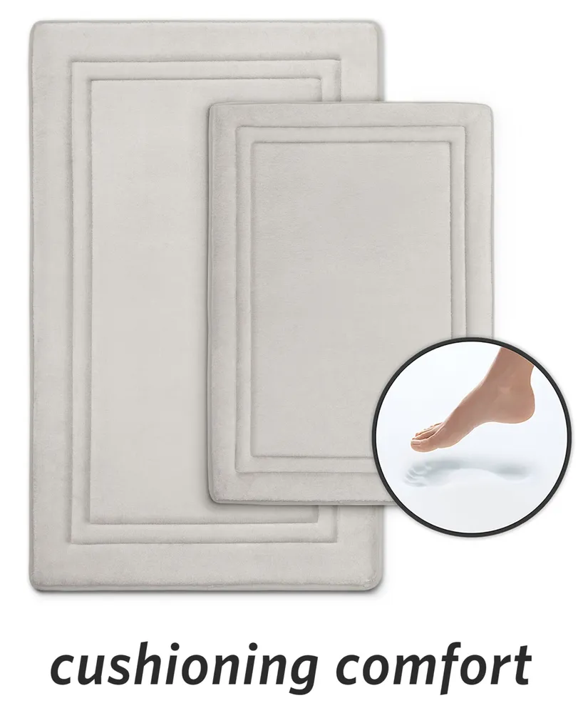 Microdry SpeedDry 2-Pc. Memory Foam Bath Mat Set