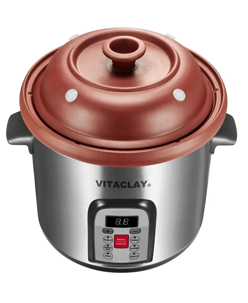 Vitaclay Smart Clay Stock Pot and Multi-Crocks, 6 Qt