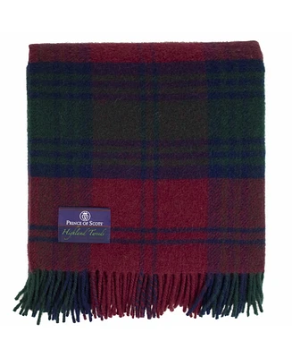 Prince of Scots Tartan Tweed Fluffy Throw