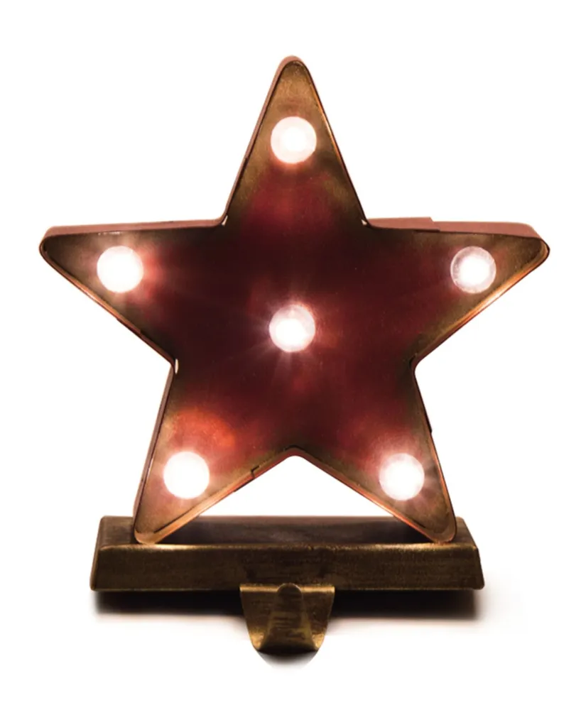 Glitzhome Marquee Led Star Stocking Holder