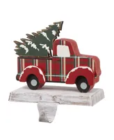 Glitzhome 5.12" H Wooden Truck Stocking Holder