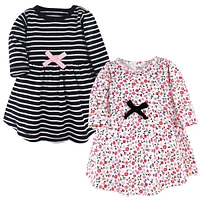 Touched by Nature Baby Girls Organic Cotton Long-Sleeve Dresses
