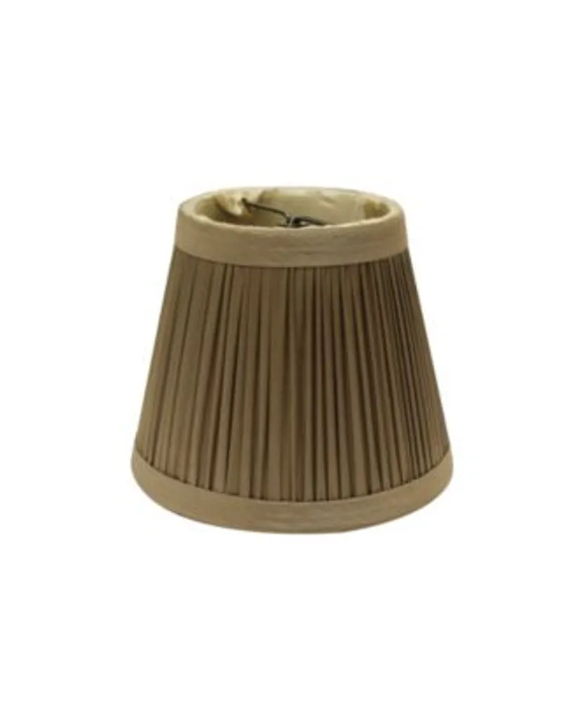 Cloth Wire Slant Pencil Pleat Chandelier Lampshade With Clip Collection