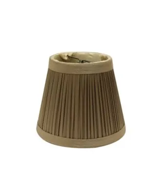 Cloth Wire Slant Pencil Pleat Chandelier Lampshade With Clip Collection