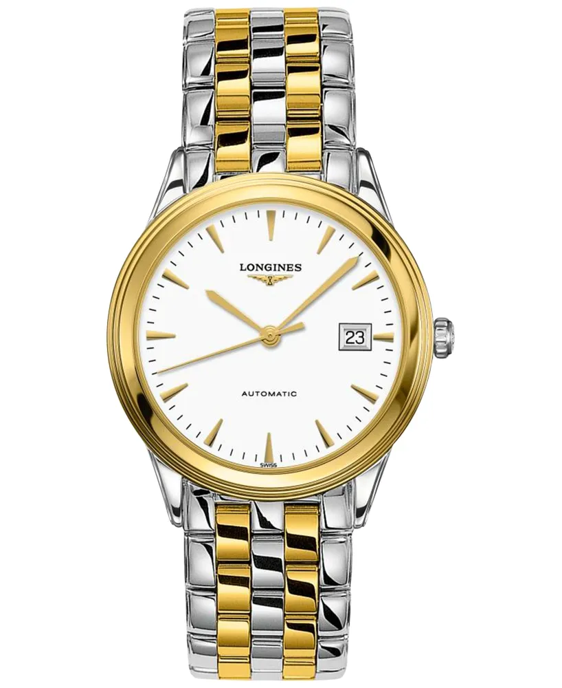 Longines Men's Swiss Automatic Flagship Two-Tone Stainless Steel Bracelet Watch 39mm