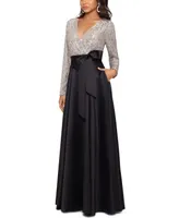 Xscape Sequinned-Top Ball Gown