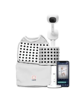 Nanit Baby Breathing Wear Starter Pack Complete Baby Monitor System Smart Baby Monitor Wall Mount Multi Stand.