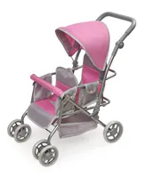 Badger Basket Cruise Folding Inline Double Doll Stroller