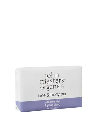 John Masters Organics Face & Body Bar With Lavender & Ylang Ylang, 4.5 oz.