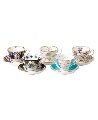 Royal Albert 100 Years - 5-Piece Teacup & Saucer Set