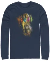 Marvel Men's Avengers Endgame Thanos Gauntlet Fist, Long Sleeve T-shirt