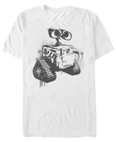 Disney Pixar Men's Wall-e Spray Paint Sketch, Short Sleeve T-Shirt