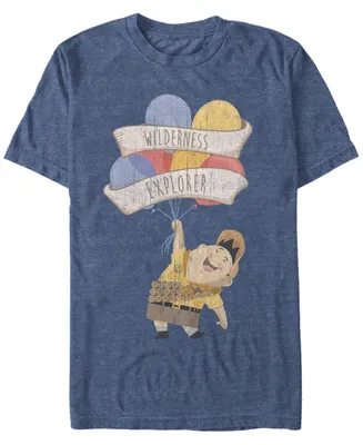 Disney Men's Up Russell Wilderness Explorer, Short Sleeve T-Shirt