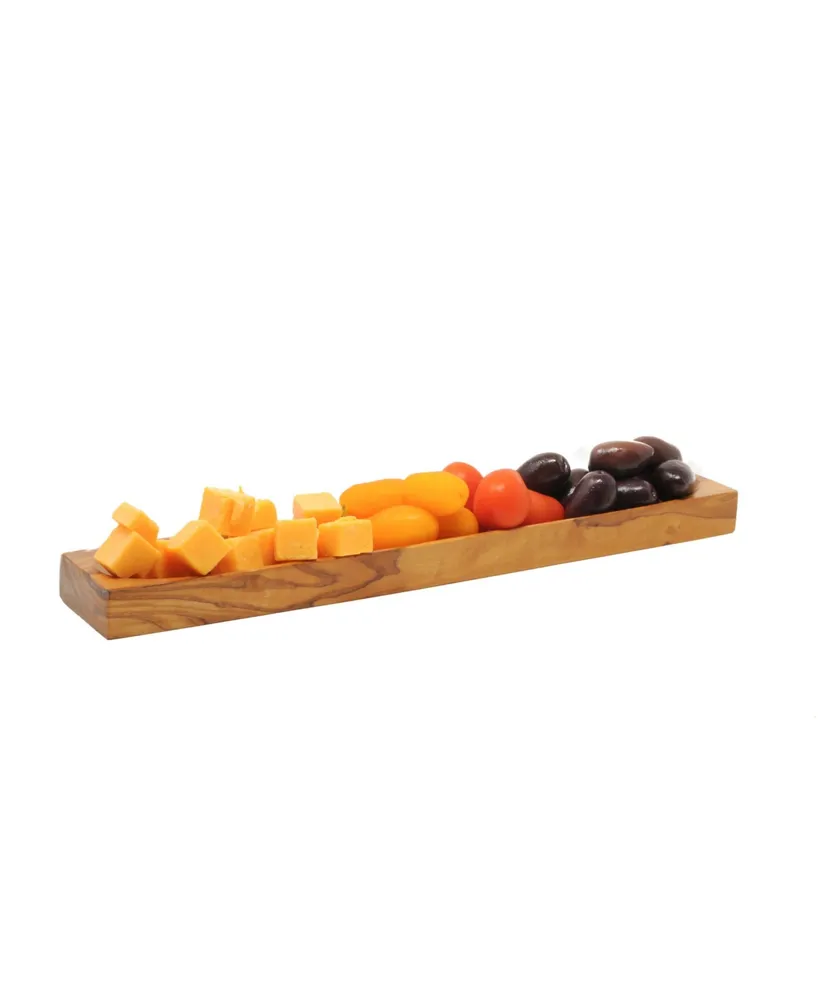 BeldiNest Olive Wood Cheese Olive Plate