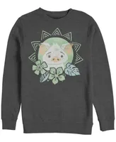 Disney Men's Moana Pua Cute Flower, Crewneck Fleece