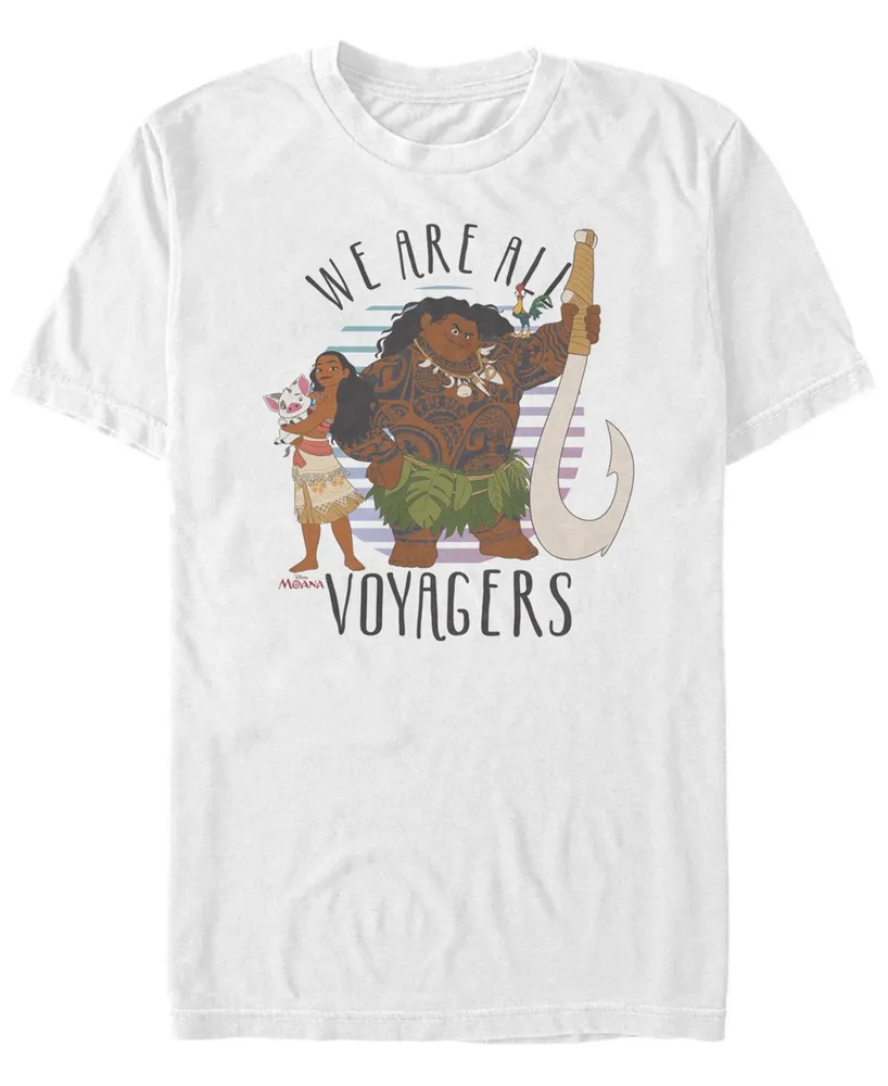 Disney Men's Moana We are all Voyagers, Short Sleeve T-Shirt