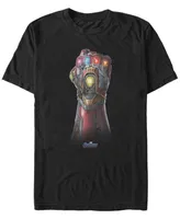 Marvel Men's Avengers Endgame Iron Man Gauntlet Up Close, Short Sleeve T-shirt