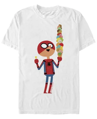 Marvel Men's Spider-Man Far From Home Ice Cream, Short Sleeve T-shirt