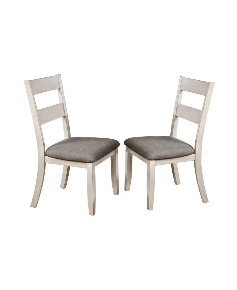 Furniture of America Pierremont Slat Back Side Chair- Set of 2