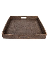 Artifacts Rattan Square Ottoman Tray