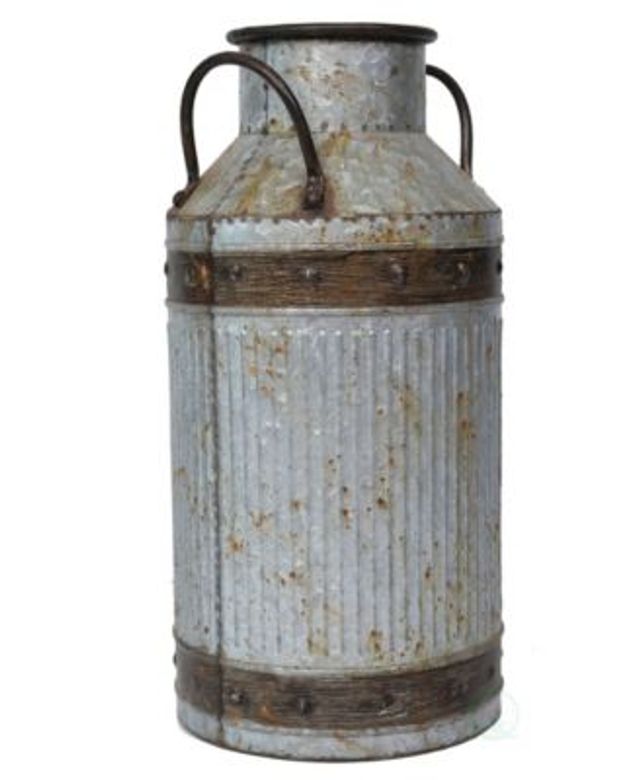 Vintiquewise Galvanized Metal Rustic Milk Can Collection