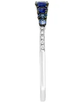 Effy Sapphire (1/2 ct. t.w.) & Diamond (1/20 ct. t.w.) Ring in 14k White Gold