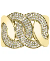 Effy Diamond Interlocking Chain Link Statement Ring (1/2 ct. t.w.) in 14k Gold