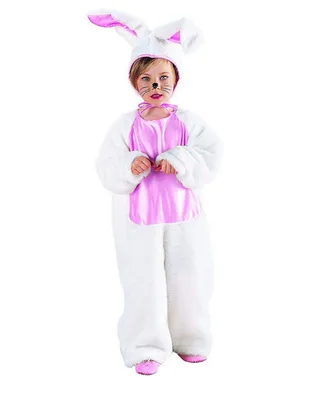 BuySeasons Big Girl's and Boy's Plush Bunny Costume
