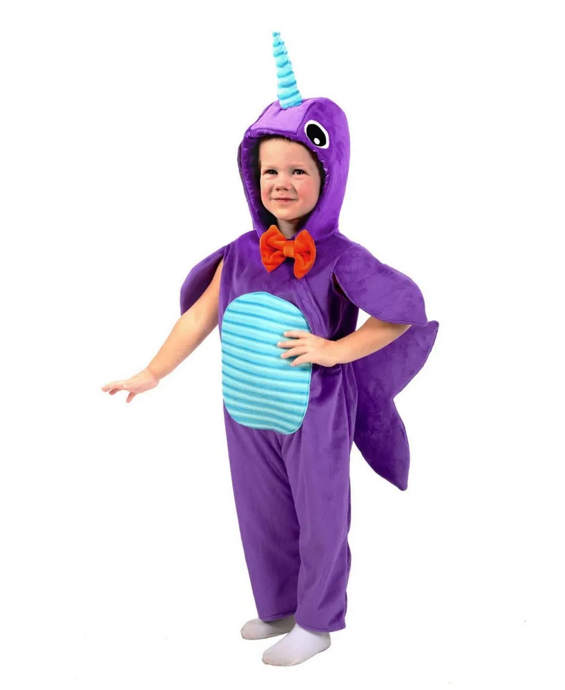 BuySeasons Big Girls and Boys Minky Narwhal Costume