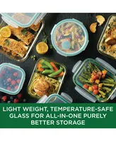 Lock n Lock Purely Better Glass 25-Oz. Divided Rectangular Food Storage Container