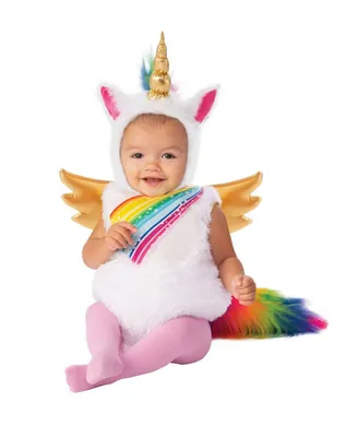 BuySeasons Baby Girls and Boys Unicorn Deluxe Costume