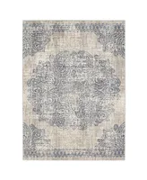 Scott Living Expressions Dharma Medallion Indigo 5'3" x 7'10" Area Rug