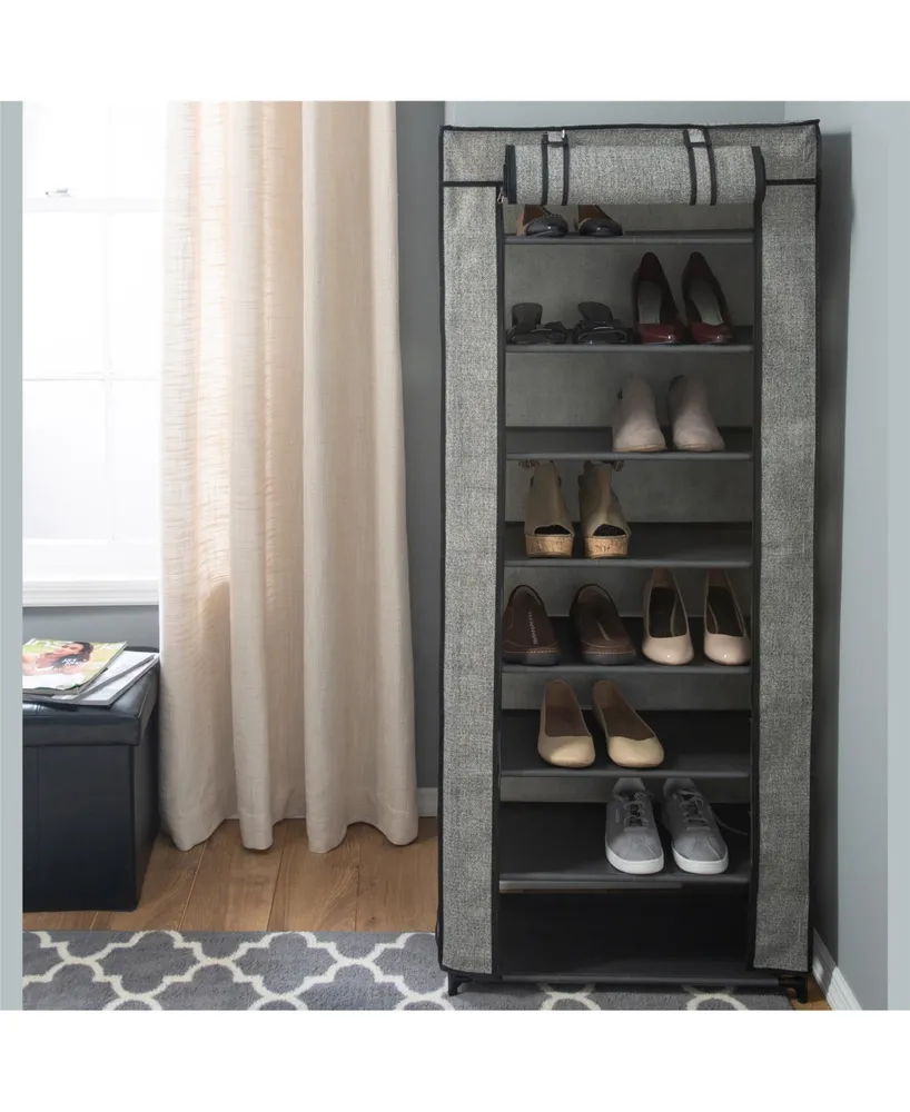 Simplify 8 Tier Shoe Organizer with Cover