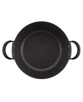 Circulon Symmetry Hard-Anodized Nonstick Induction Casserole Pan with Lid, 5.5-Quart, Black