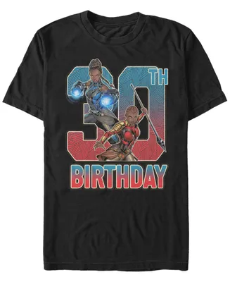 Fifth Sun Men's Marvel Black Panther Shuri and Okoye 30th Birthday Short Sleeve T-Shirt
