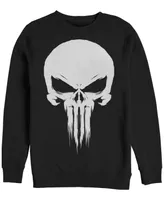 Marvel Men's Punisher Skull Logo, Crewneck Fleece