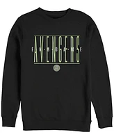 Marvel Men's Avengers Endgame Text Logo, Crewneck Fleece