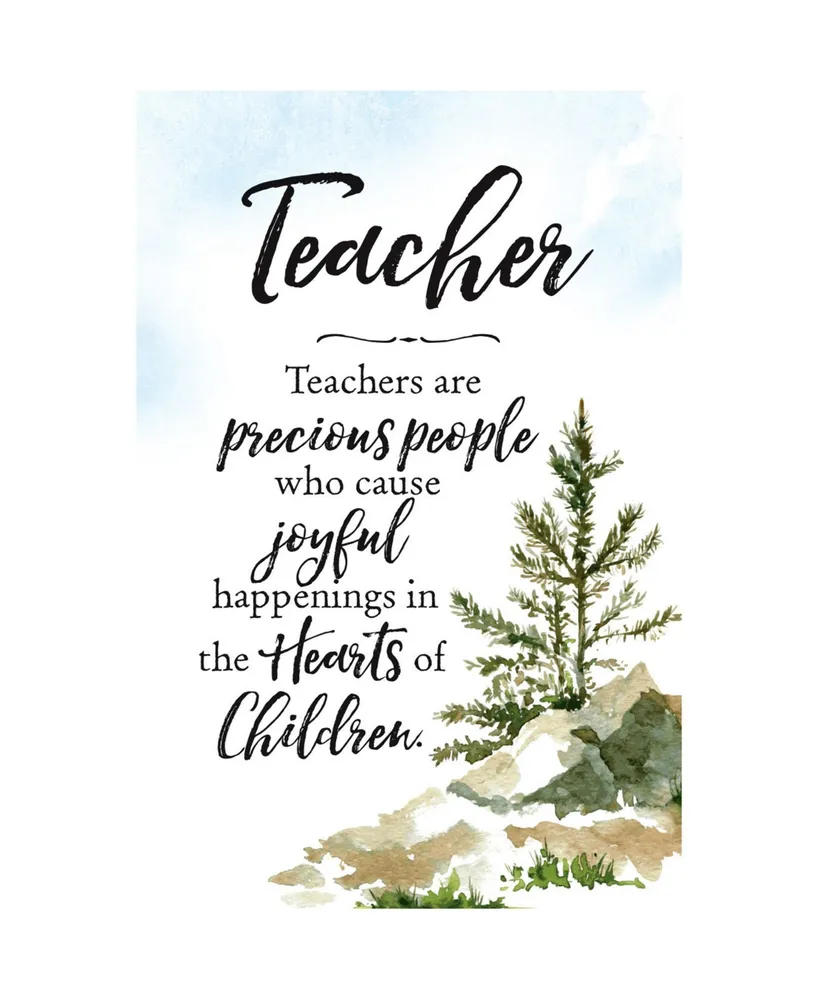 Dexsa Teachers are Woodland Grace Series Wood Plaque with Easel, 6" x 9"