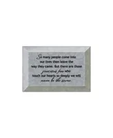 Dexsa So Many People Beveled Glass Plaque with Easel, 4" x 6"