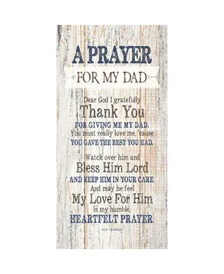 Dexsa Prayer for My Dad Timberland Wood Plaque, 6.75" x 13.63"