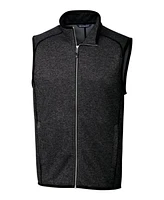 Cutter & Buck Men's Mainsail Sweater-Knit Full Zip Vest