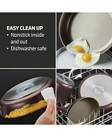 Circulon Symmetry Merlot 2-Pc. Hard-Anodized Non-Stick French Skillet Set