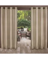 Exclusive Home Biscayne Indoor Outdoor Grommet Top Curtain Panel Pair