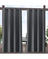 Exclusive Home Aztec Indoor Outdoor Grommet Top Curtain Panel Pair