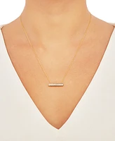 241 Wear It Both Ways Diamond Bar Pendant Necklace (1/3 ct. t.w.) in 14k White or Yellow Gold