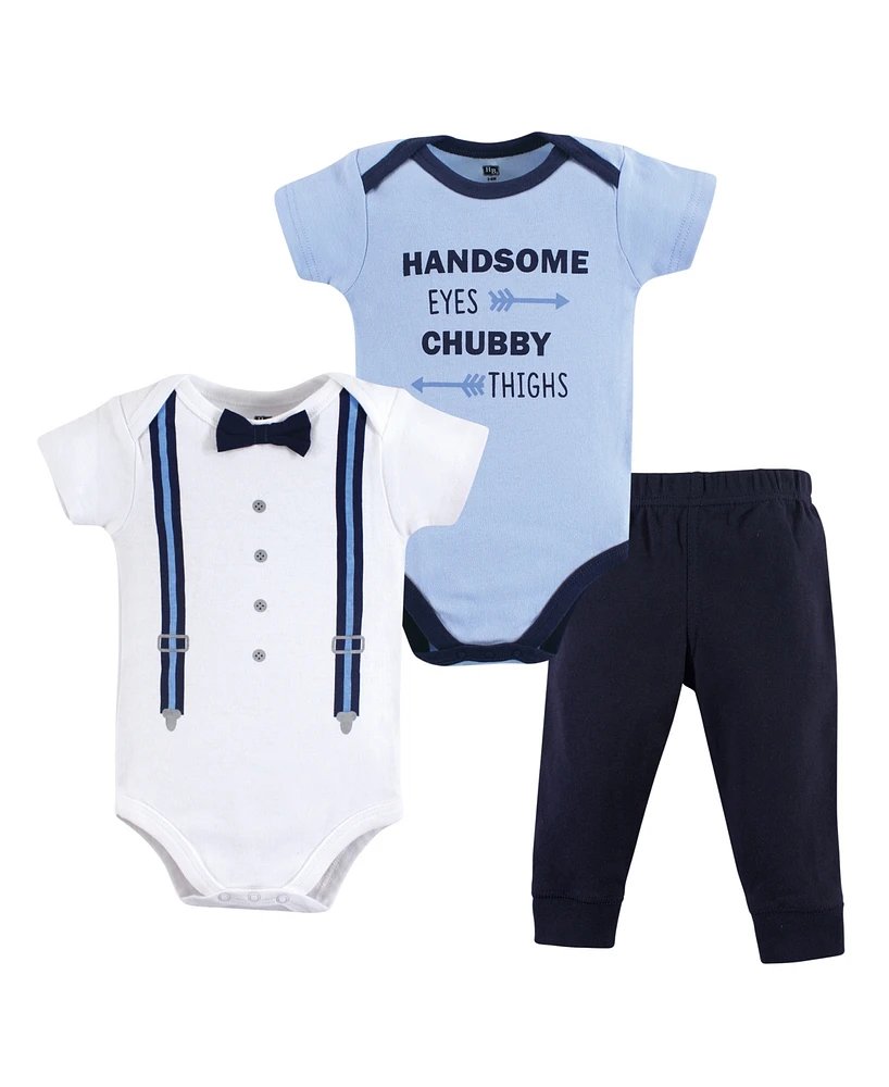 Hudson Baby Boys Cotton Bodysuit and Pant Set