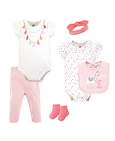 Little Treasure Baby Girls Treasure Baby Layette 6-Piece Set